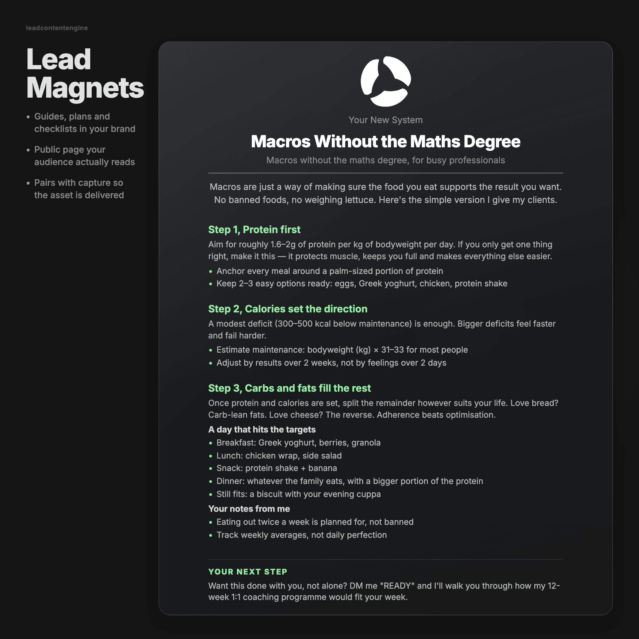 Lead magnets: Lead Content Engine
