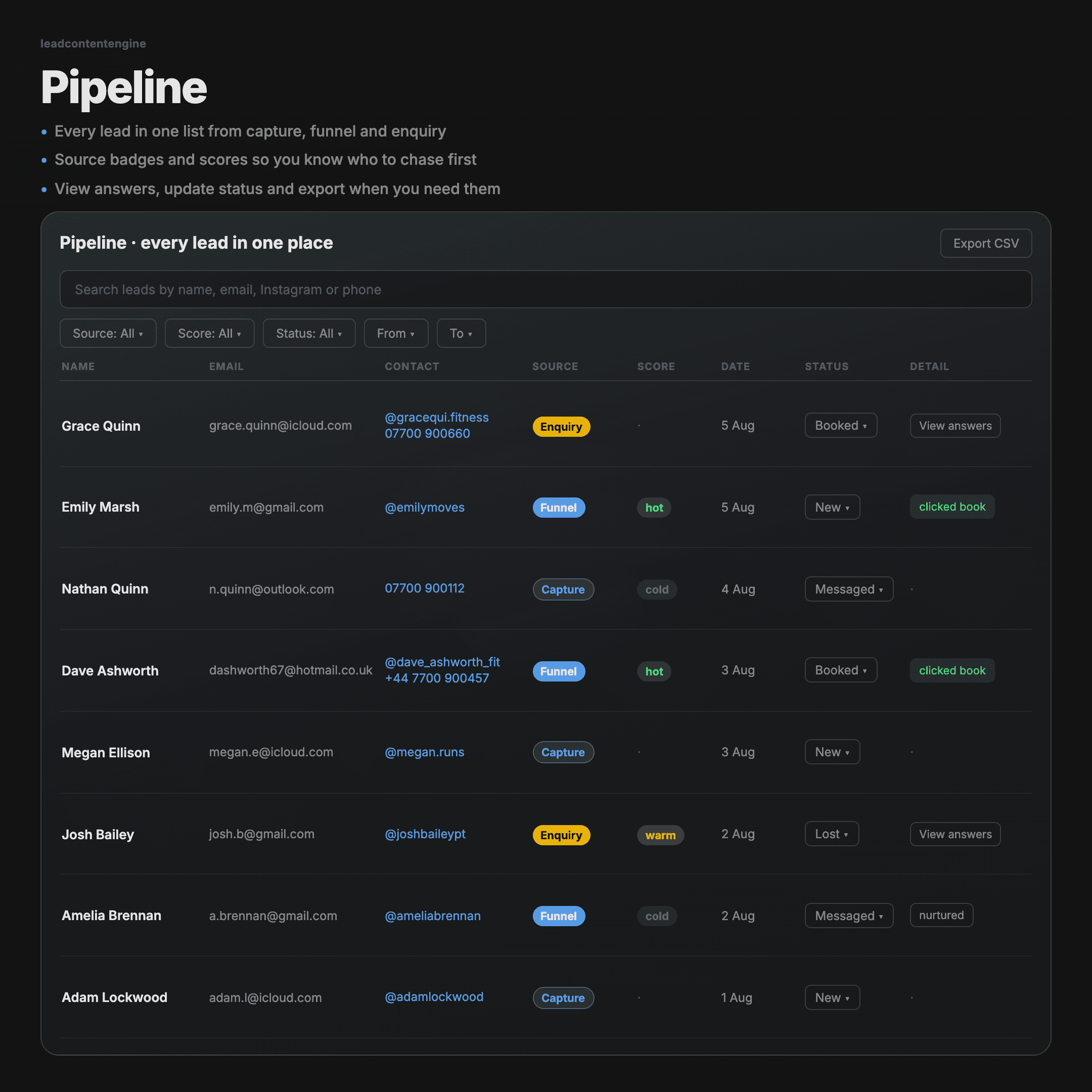 Pipeline: Lead Content Engine